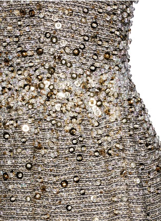Detail View - Click To Enlarge - ST. JOHN - Beaded bauble knit sleeveless dress