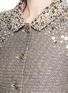 Detail View - Click To Enlarge - ST. JOHN - Beaded bauble knit topper coat