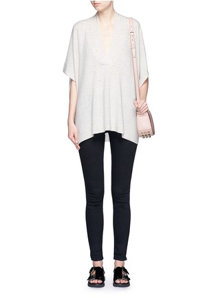 Figure View - Click To Enlarge - VINCE - Oversize wool-cashmere cocoon sweater