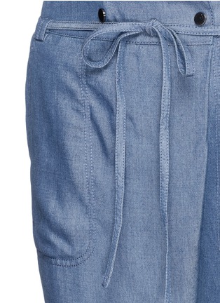 Detail View - Click To Enlarge - VINCE - Wrap front chambray pants