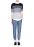 Figure View - Click To Enlarge - VINCE - Wrap front chambray pants