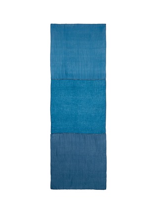 Main View - Click To Enlarge - JANAVI - Silk chiffon panel cashmere scarf