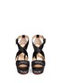 Front View - Click To Enlarge - CHARLOTTE OLYMPIA - 'Edna' rhinestone silk satin platform sandals