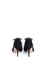 Back View - Click To Enlarge - CHARLOTTE OLYMPIA - 'Lotte' Charlotte's web strass suede sandals