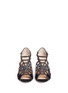 Front View - Click To Enlarge - CHARLOTTE OLYMPIA - 'Lotte' Charlotte's web strass suede sandals