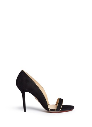Main View - Click To Enlarge - CHARLOTTE OLYMPIA - 'Christine 95' suede d'Orsay sandals