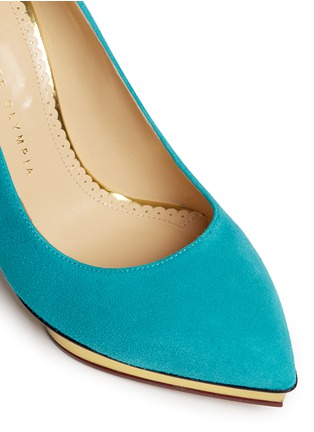 Detail View - Click To Enlarge - CHARLOTTE OLYMPIA - 'Debbie' suede pumps
