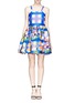 Main View - Click To Enlarge - CHICTOPIA - Seafood plaid check dress