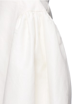 Detail View - Click To Enlarge - CHICTOPIA - Puff sleeve hopsack skater dress