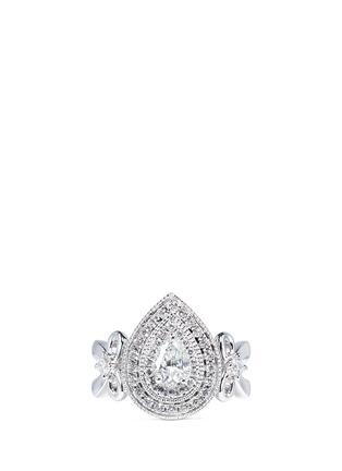 Main View - Click To Enlarge - VERA WANG LOVE - Ribbons & Bows - diamond engagement ring
