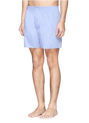 Figure View - Click To Enlarge - ZIMMERLI - Mercerised cotton trunks