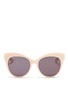 Main View - Click To Enlarge - BLANC & ECLARE - 'Paris' cat eye acetate sunglasses
