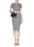 Figure View - Click To Enlarge - ALICE & OLIVIA - 'Solange' herringbone knit pencil skirt
