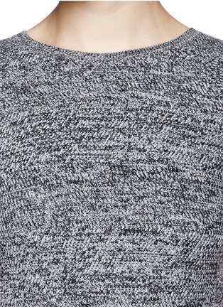Detail View - Click To Enlarge - ALICE & OLIVIA - Herringbone knit cropped top
