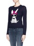 Front View - Click To Enlarge - ALICE & OLIVIA - Jewel bunny sweater