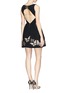 Figure View - Click To Enlarge - ALICE & OLIVIA - 'Lillyanne' cutout back dress