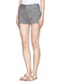 Front View - Click To Enlarge - ALICE & OLIVIA - Zigzag jacquard shorts