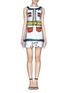 Main View - Click To Enlarge - ALICE & OLIVIA - 'Love Is In The Air' trompe l'oeil dress 