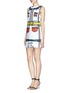 Figure View - Click To Enlarge - ALICE & OLIVIA - 'Love Is In The Air' trompe l'oeil dress 