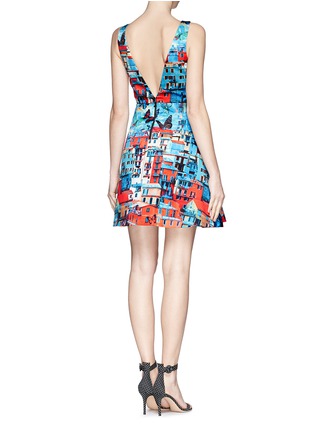 Figure View - Click To Enlarge - ALICE & OLIVIA - 'Paradise' town print flare dress