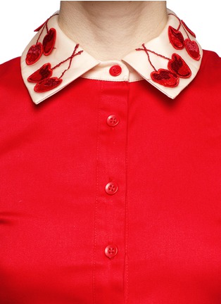 Detail View - Click To Enlarge - ALICE & OLIVIA - Cherry appliqué pouf dress