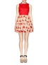 Main View - Click To Enlarge - ALICE & OLIVIA - Cherry appliqué pouf dress