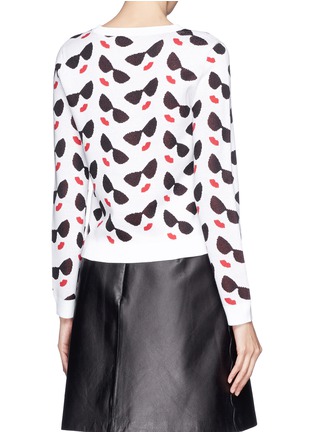 Back View - Click To Enlarge - ALICE & OLIVIA - 'Smiley Stace' face sweater 