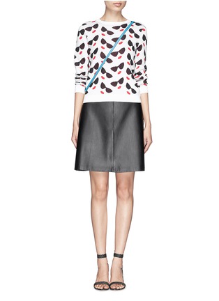 Figure View - Click To Enlarge - ALICE & OLIVIA - 'Smiley Stace' face sweater 