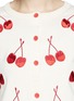 Detail View - Click To Enlarge - ALICE & OLIVIA - Cherry embroidery cotton cardigan