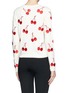 Back View - Click To Enlarge - ALICE & OLIVIA - Cherry embroidery cotton cardigan