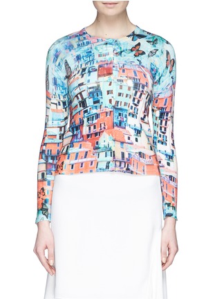 Main View - Click To Enlarge - ALICE & OLIVIA - 'Butterfly Paradise' print cardigan
