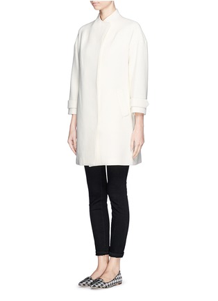 Front View - Click To Enlarge - ALICE & OLIVIA - 'Tiff' molten coat