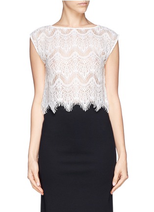 Main View - Click To Enlarge - ALICE & OLIVIA - 'Farrell' lace shell top