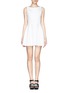 Main View - Click To Enlarge - ALICE & OLIVIA - 'Monah' textured A-line dress 