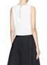 Back View - Click To Enlarge - ALICE & OLIVIA - Wrap front crepe top