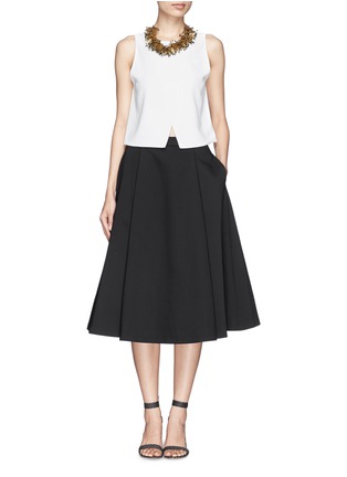 Figure View - Click To Enlarge - ALICE & OLIVIA - Wrap front crepe top