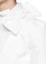Detail View - Click To Enlarge - ALICE & OLIVIA - Bow collar wrap crepe jacket