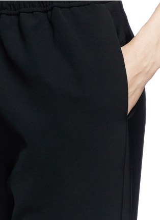 Detail View - Click To Enlarge - ALEXANDER WANG - Tailored hybrid crepe track pants