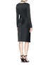 Back View - Click To Enlarge - ALEXANDER WANG - Front twist stretch crepe satin dress