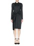 Main View - Click To Enlarge - ALEXANDER WANG - Front twist stretch crepe satin dress