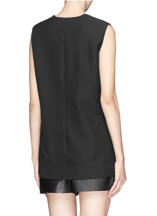 Back View - Click To Enlarge - ALEXANDER WANG - Wool suiting fabric vest 