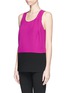Front View - Click To Enlarge - ALEXANDER WANG - Twist shoulder strap tank top