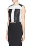 Front View - Click To Enlarge - ALEXANDER WANG - Matte coated patch cropped top