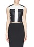 Main View - Click To Enlarge - ALEXANDER WANG - Matte coated patch cropped top