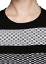 Detail View - Click To Enlarge - ALEXANDER WANG - Mesh stripe dress