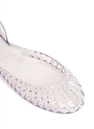 Detail View - Click To Enlarge - STUART WEITZMAN - Jealous crystal jelly flats