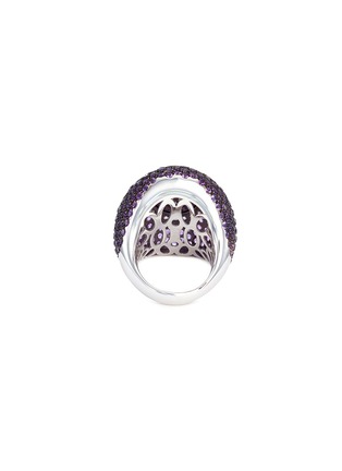 Figure View - Click To Enlarge - ROBERTO COIN - Diamond amethyst jade 18k gold ring