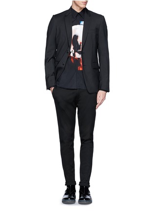 Figure View - Click To Enlarge - GIVENCHY - Madonna Halo abstract print poplin shirt