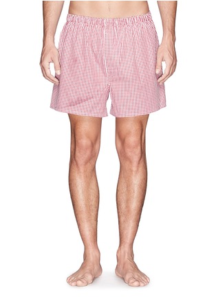 Main View - Click To Enlarge - SUNSPEL - Classic gingham check boxer shorts