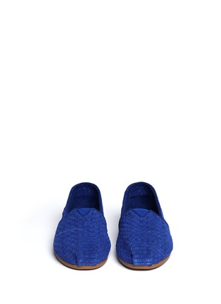 Figure View - Click To Enlarge - 90294 - Woven suede classic slip-ons
